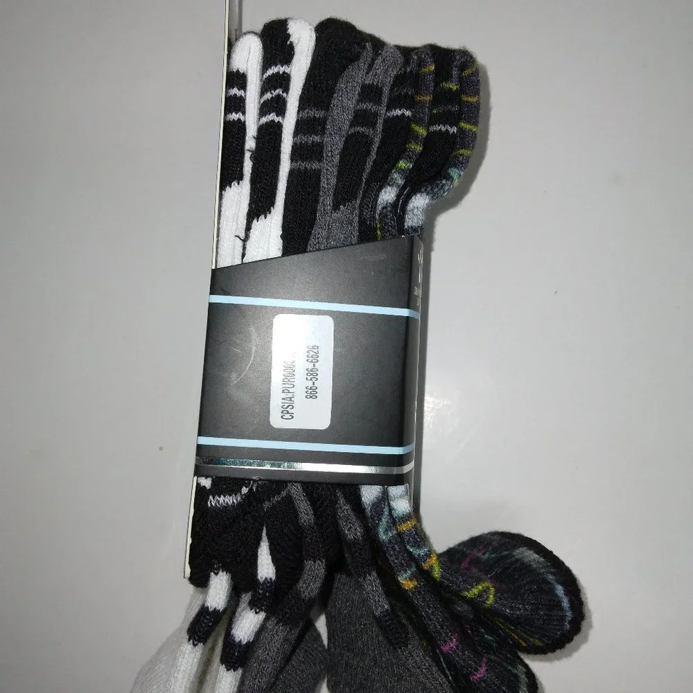 New Russell Performance Boys Crew Socks 3 Pair Size M‎ 9-2.5 Active Dri-Power